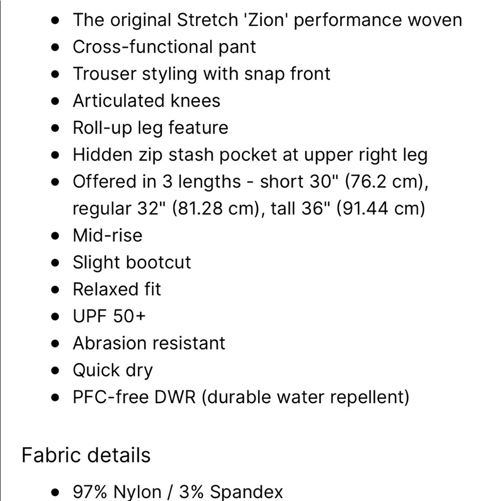 🆕 Prana Halle Hiking Casual Pants Roll Up Cocoa - Picture 13 of 14